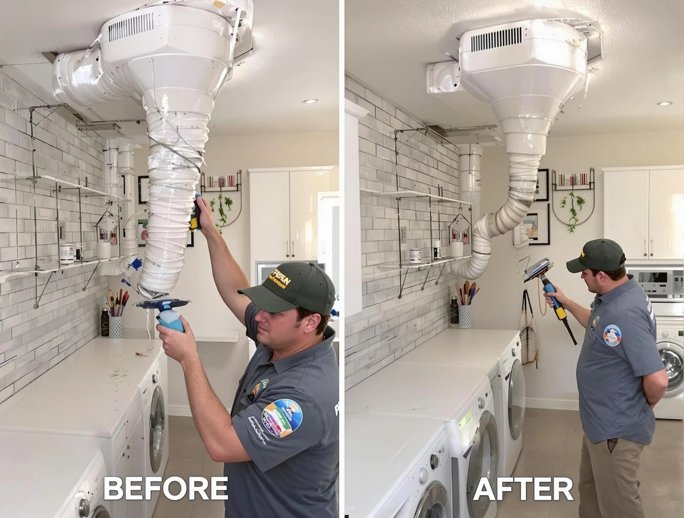 Professional dryer exhaust vent cleaning by North Salt Lake Dryer Vent Cleaning in North Salt Lake