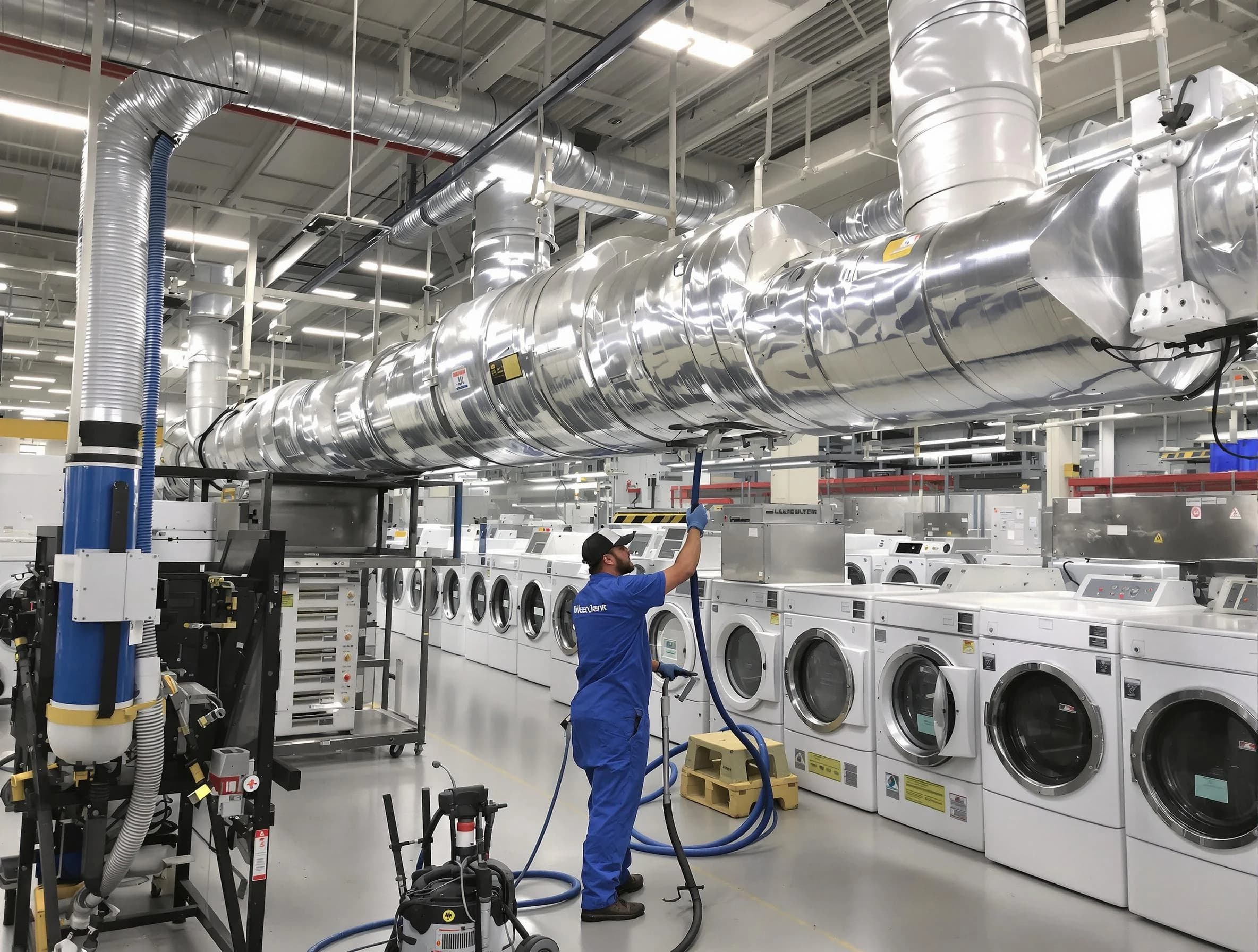 North Salt Lake Dryer Vent Cleaning team performing heavy-duty industrial dryer vent cleaning in North Salt Lake